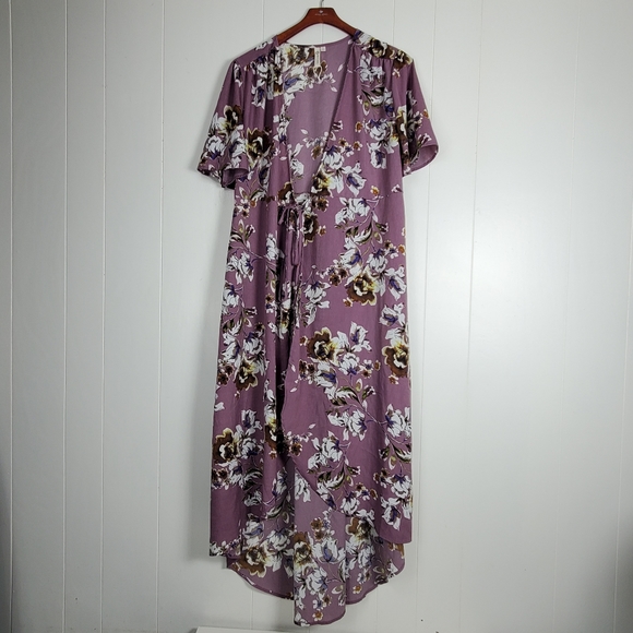 Sun N Moon floral swimsuit cover size large - Picture 8 of 12